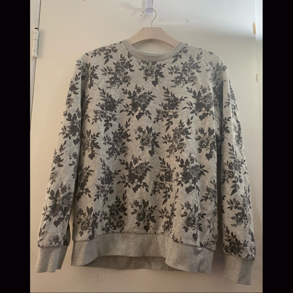 Grey Rose Crewneck